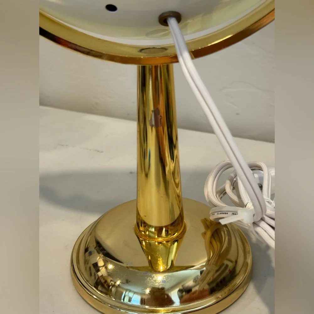 Vintage Gold Retro Lighted Makeup Mirror‎ with Ligh Ornate Tabletop Vanity